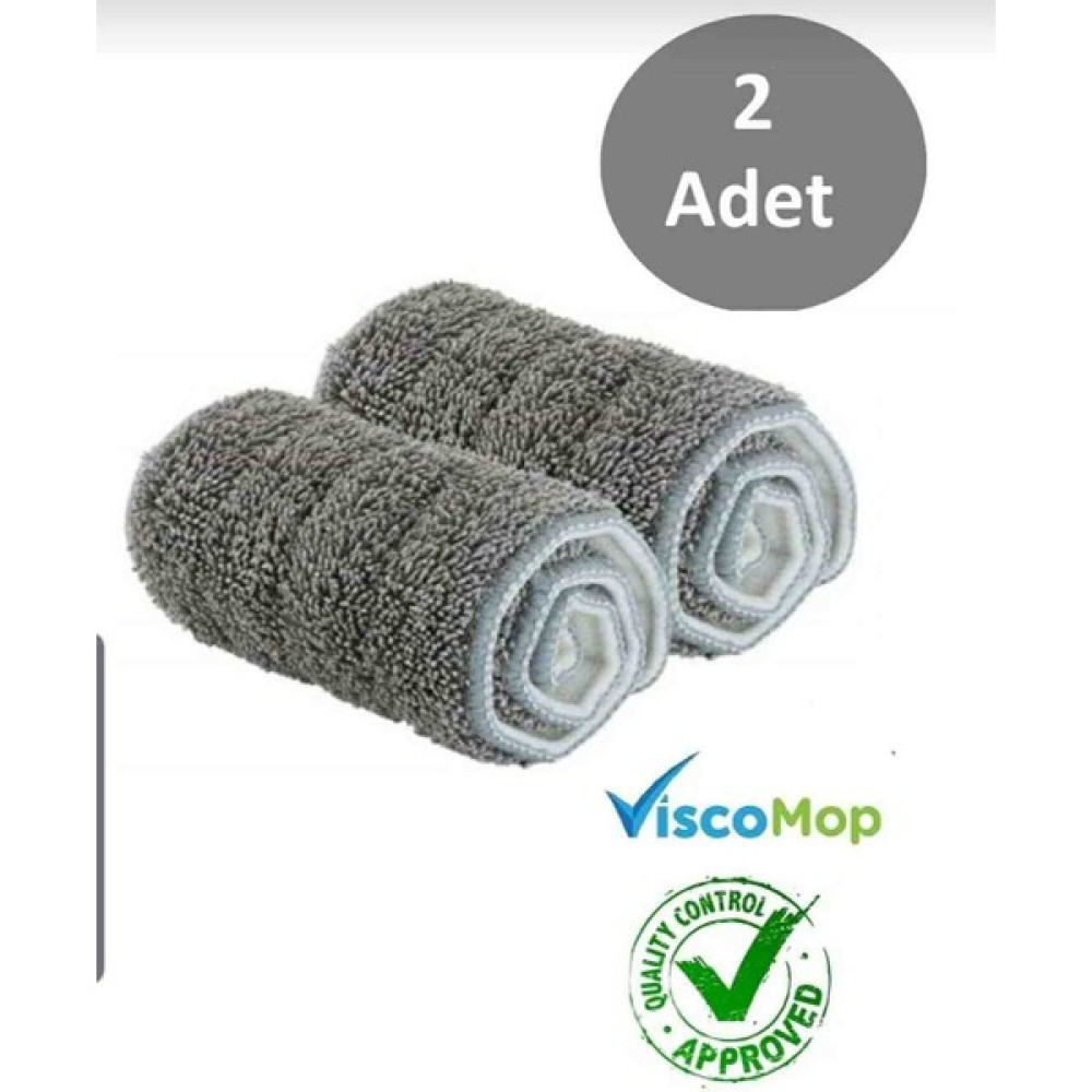Viscomop Sprey Mop Yedek Bez 2'li Deerma ve Kiwi Markalarına Uyumlu Mop Bezi Temizlik Malzemeleri Fiyatı