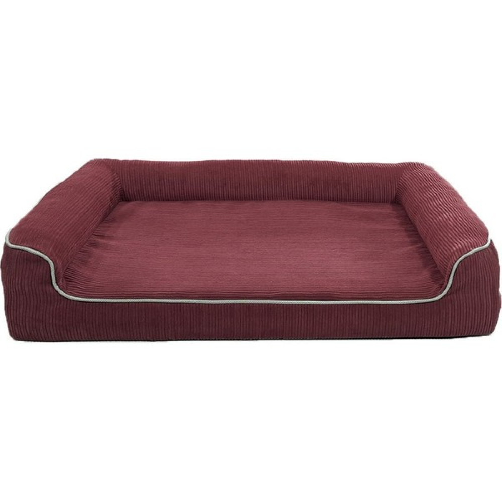 Viscopet Premium Sofa Blok Sungerli Alezli Fermuarlı Yıkanabilir Köpek Yatağı-Bordo - Bordo - 60 x 75 cm Evcil Hayvan Ürünleri Fiyatı