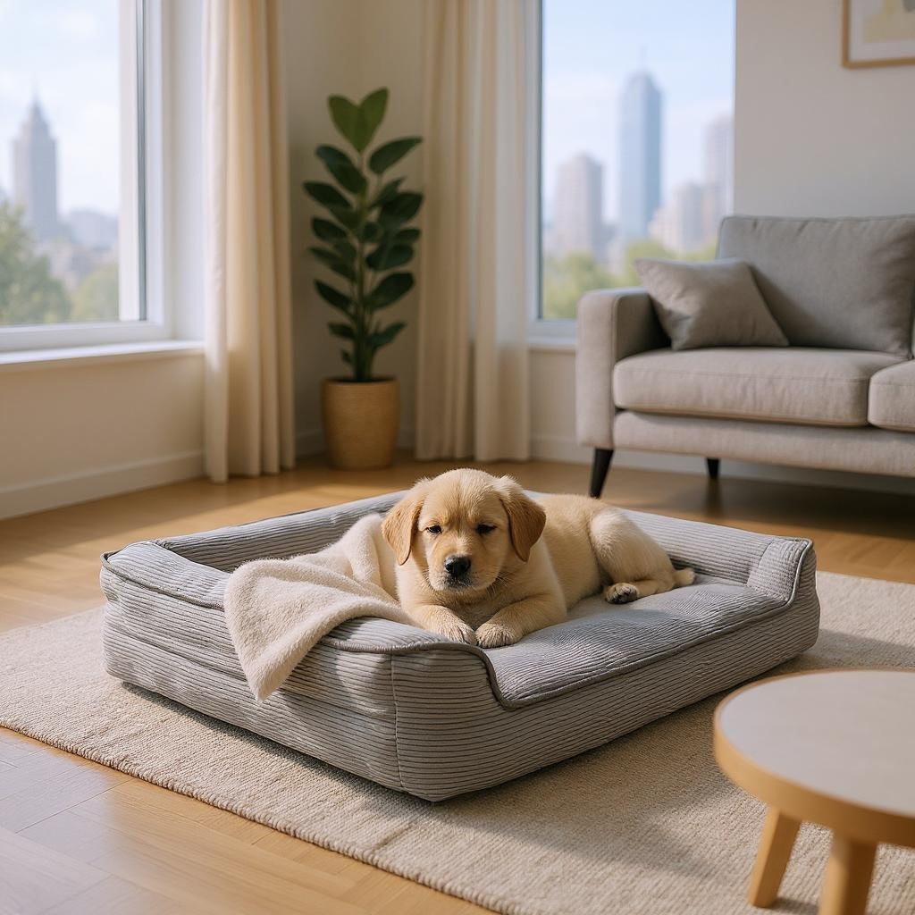 Viscopet Premium Sofa Blok Visko Sungerli Alezli Fermuarlı Yıkanabilir Köpek Yatağı - Füme - Gri - 80 x 110 cm SSD / Solid State Drive Fiyatı