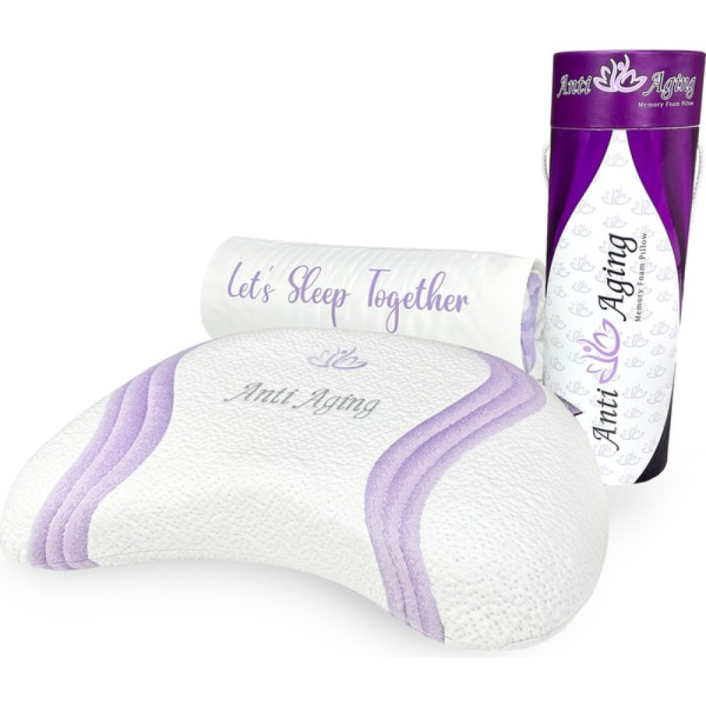 Viscotex Anti-Aging Visco Yastık 68X35X9 Cm, Lila - 35 x 68 cm - Beyaz Yastık Fiyatı
