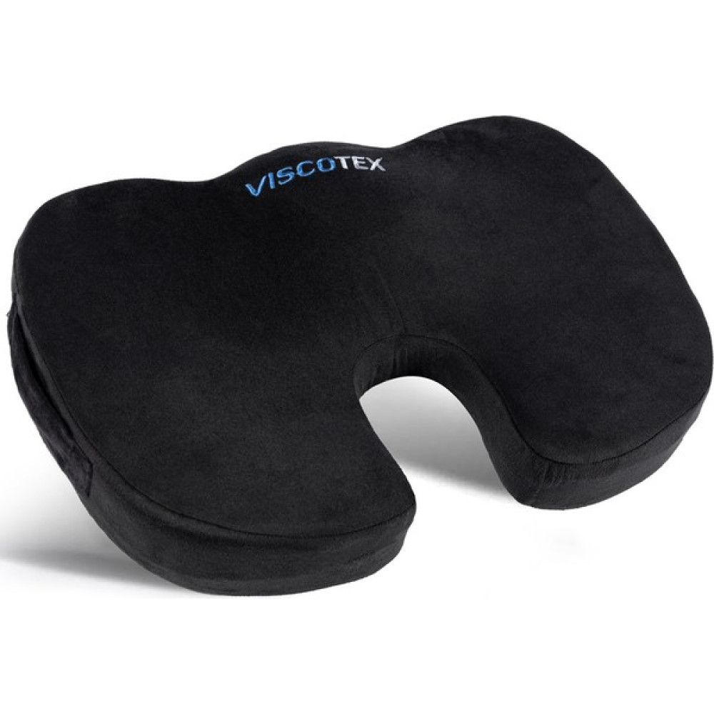 Viscotex Oturma Minderi Kaydırmaz Tabanlı Çift Kılıflı Koruma Sağlayan Ofis Koltuğu, Araba Koltuğu 45X34X7 - 34 x 45 cm - Siyah Yastık Fiyatı