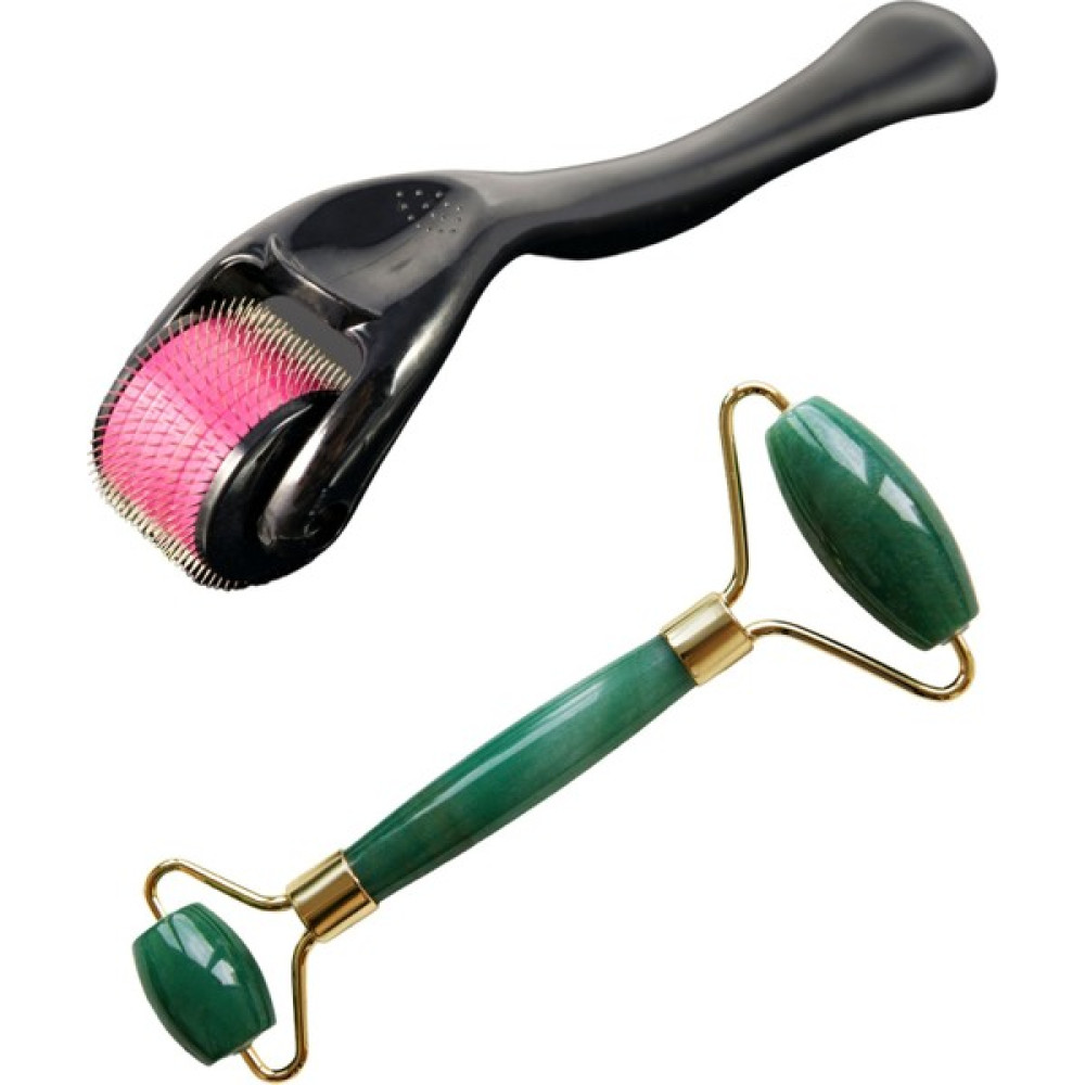 Viselia Dermaroller Cilt Saç Yüz Bakımı Saklama Kaplı 540 Iğneli 0.50 mm + Jade Roller Yüz Masaj Aleti Seti Cilt & Yüz Temizleme Cihazları Fiyatı
