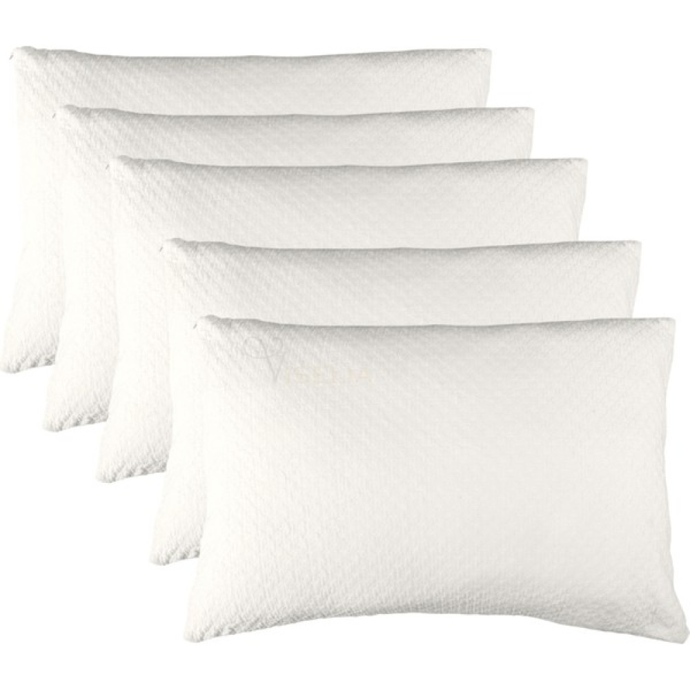 Viselia Visco Yastık Ortopedik Terletmeyen 5 Adet Visko Uyku Yastığı Premium Kılıflı % 100 Visco Sünger - 50 x 70 cm - Beyaz Yastık Fiyatı