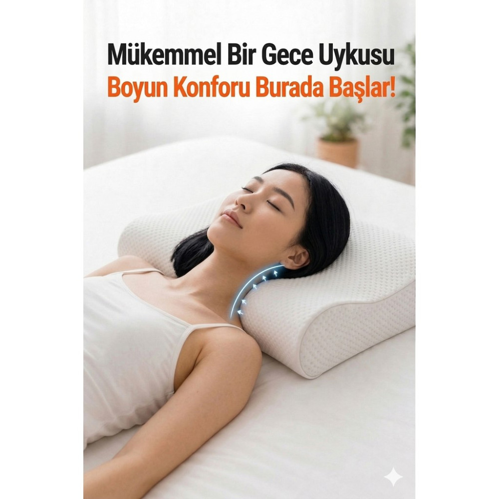 Visko Ortopedik Yastık | Boyun Fıtığı ve Düzleşmesi Için Xl Model - 35 x 55 cm Yastık Fiyatı