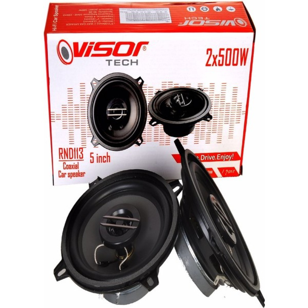 Visor 13 Cm 2x500W 4 Ohms 2 Kanallı Tweeterli 5 İnch 13 Cm Oto Hoparlör Araba Hoparlörü Bass+Tiz Oto Hoparlörleri & SubWoofer Fiyatı