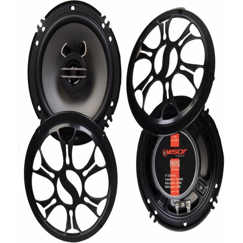Visor 16 Cm Oto Hoparlör (YUVARLAK) 2x600W 4 Ohms 2 Kanallı Tweeterli Kapaklı Araba Hoparlörü 6 İnch 16 cm  Oto Hoparlör Bass+Tiz Oto Hoparlörleri & SubWoofer Fiyatı