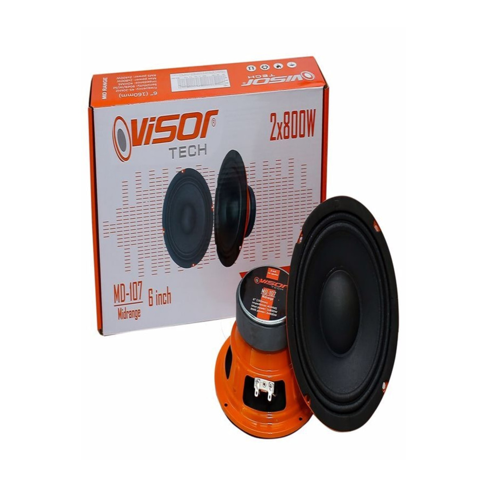 VISOR Oto Hoparlör 16 Cm 6 Inch Midrange Güçlü Ses Seviyesi 2x800w 2x400 Rms 4ohms (2 Adet) Oto Hoparlörleri & SubWoofer Fiyatı