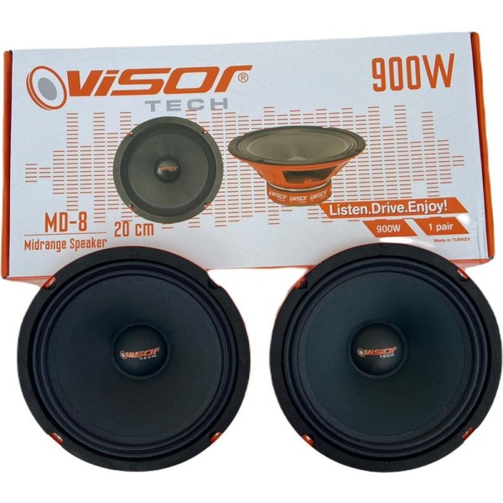 Vısor Tech 20 cm Midrange Md-8 Oto Hoparlörleri & SubWoofer Fiyatı