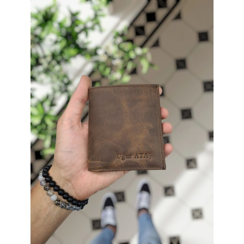 Visso Leather Visso 114 Hakiki Deri Kimlik Bölmeli Fermuarlı Isme Kişiye Özel Cüzdan Çanta Erkek Cüzdan Fiyatı