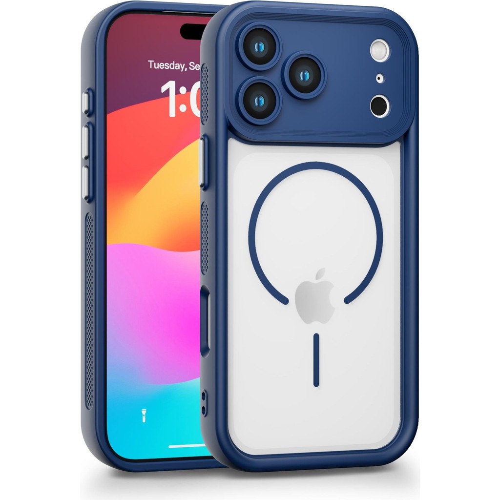 Vissona iPhone 17 Pro Uyumlu Kamera Korumalı Magsafe Wireless Şarj Özellikli Mat Silikon Lacivert Renkli Silikon Telefon Kılıfı - Mavi Diğer Fiyatı