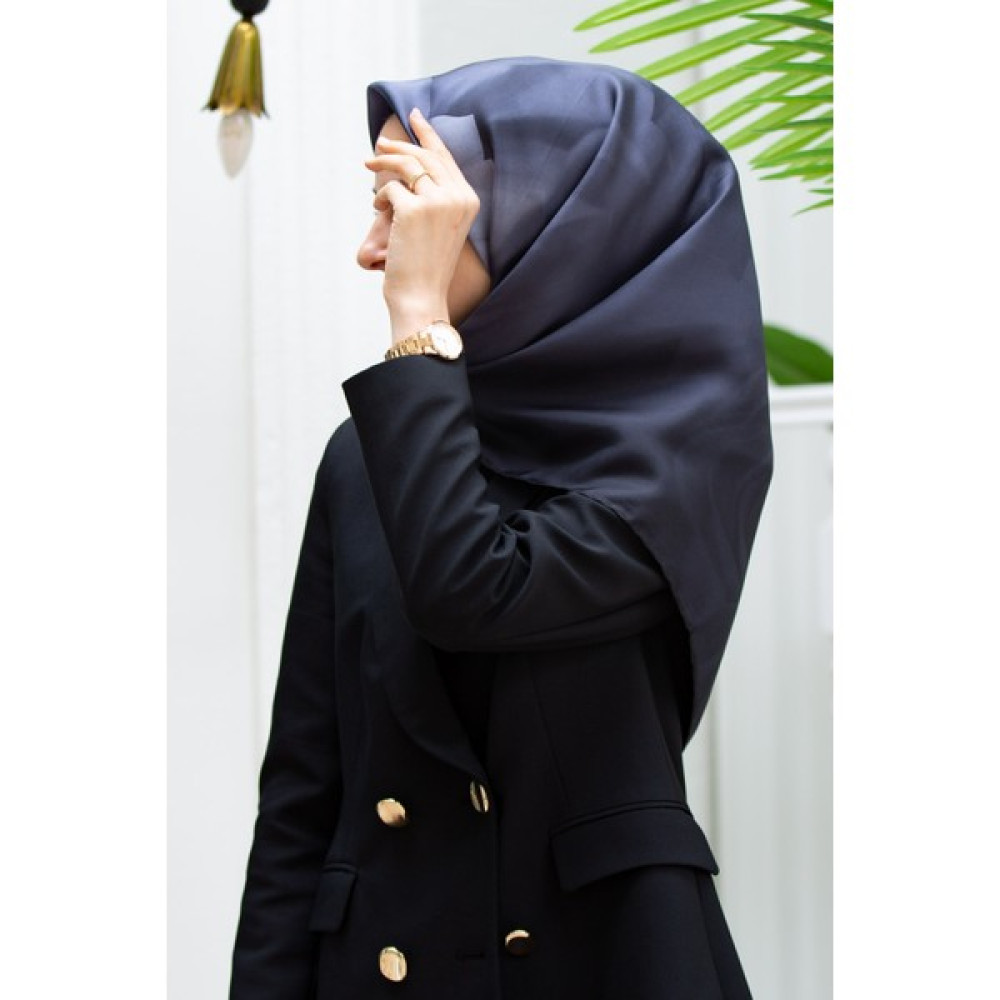 Vissona Kadın Twill Ipek Eşarp Füme-5 (Tivil İpek) Eşarp Fiyatı