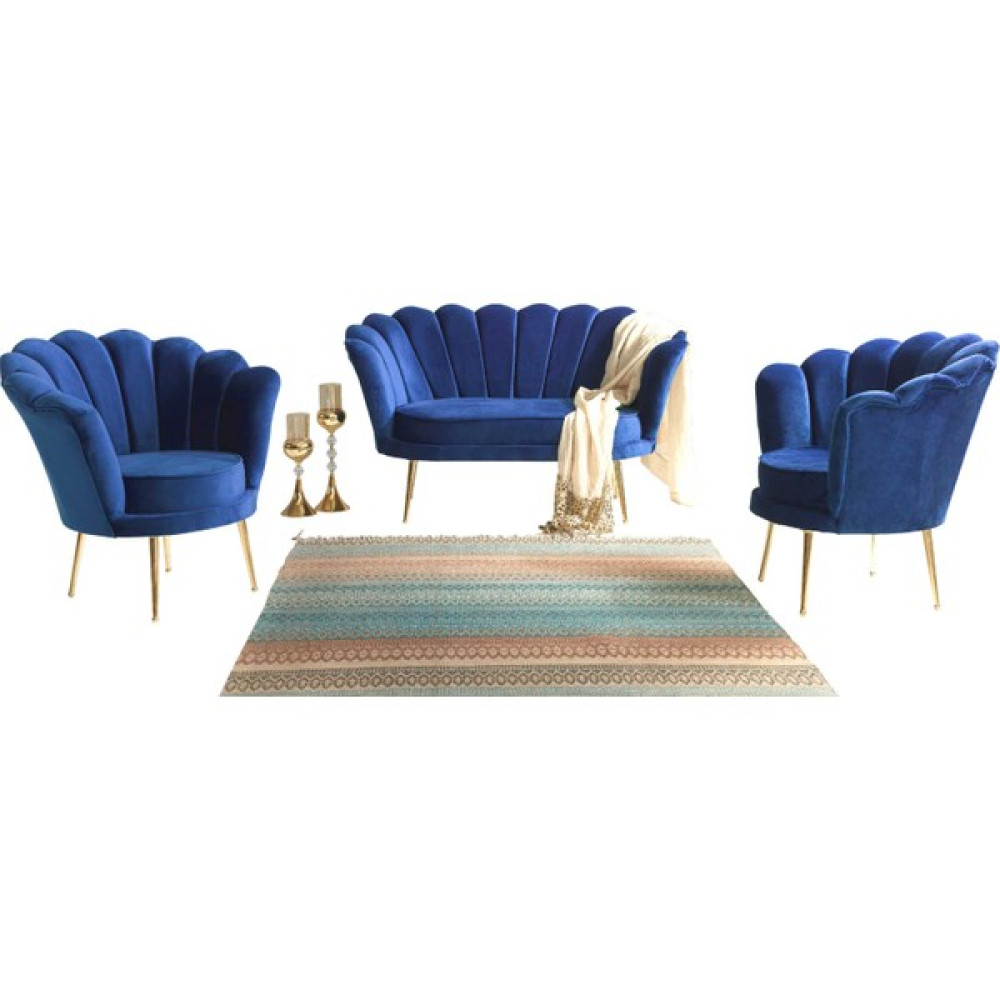 Vistaso Ocean Zümrüt Çay Seti (Salon, Balkon, Cafe Ofis) 2+1+1 - Renkli - Tarçın Koltuk Takımı / Seti Fiyatı