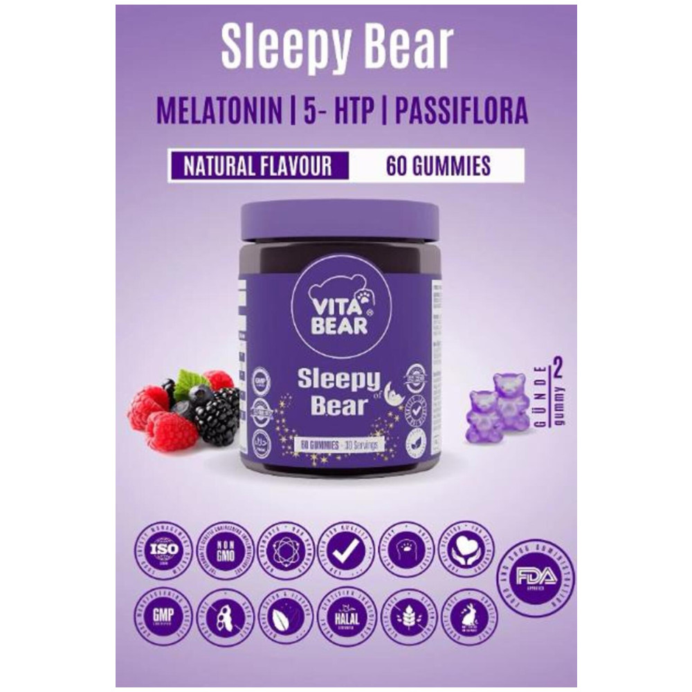 Vita Bear Sleepy Bear Uyku Düzenleyici Vitamin 60 Adet Sağlık / Diyet Fiyatı