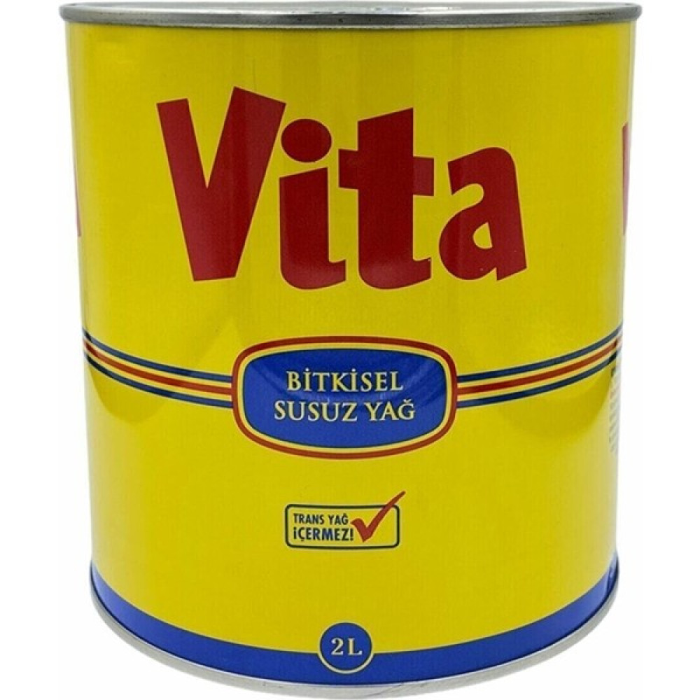 Vita Susuz Margarin Yağ Teneke Kutu 2 kg Tereyağ ve Margarin Fiyatı