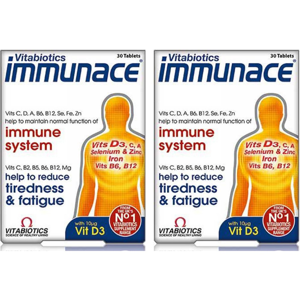 Vitabiotics Immunace Immune System 30 Tablet x 2 Adet Diğer Fiyatı