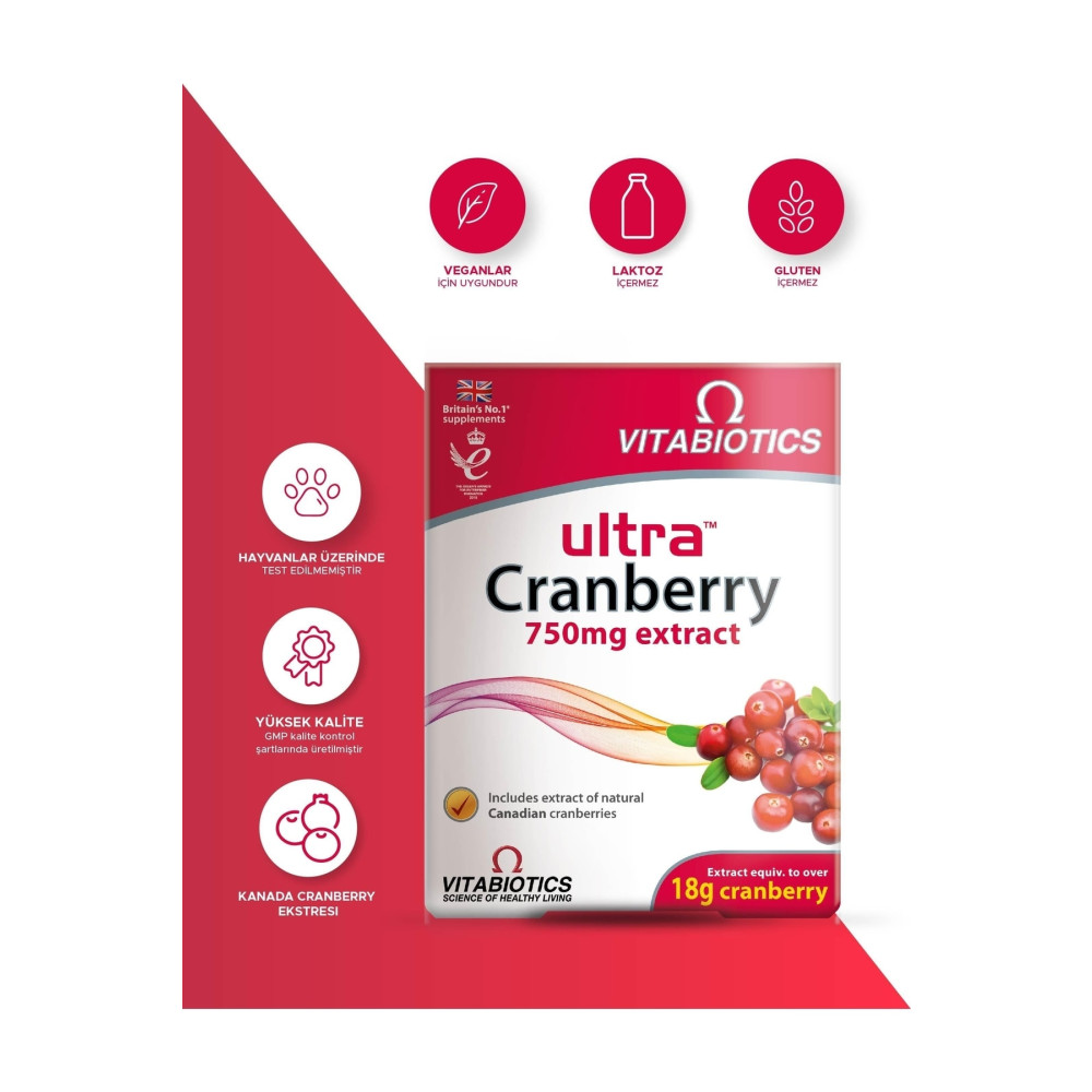Vitabiotics Ultra Cranberry Sağlık / Diyet Fiyatı