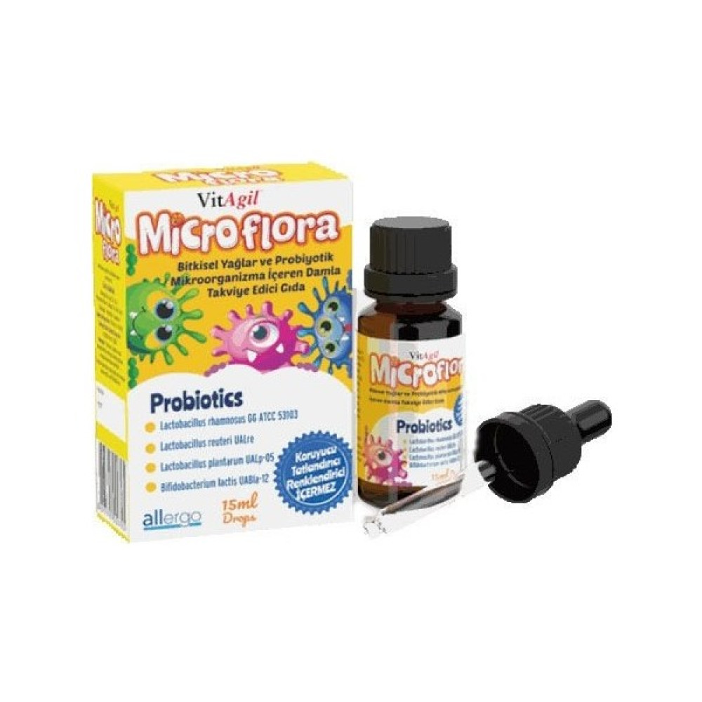 Vitagil Microflora Probiyotik Damla 15 ml Sporcu Besinleri Fiyatı
