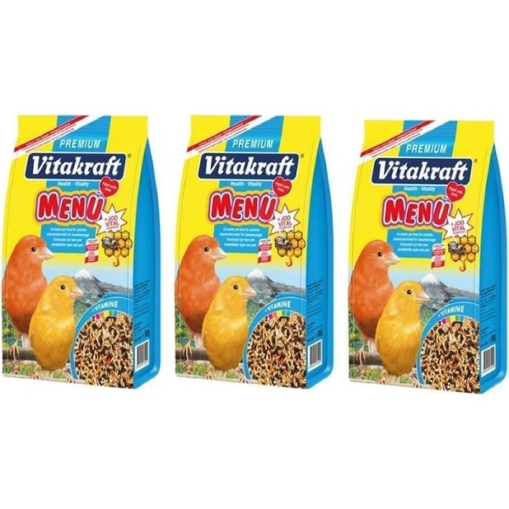 Vitakraft Menü Kanarya Yemi 500 gr x 3 Evcil Hayvan Ürünleri Fiyatı