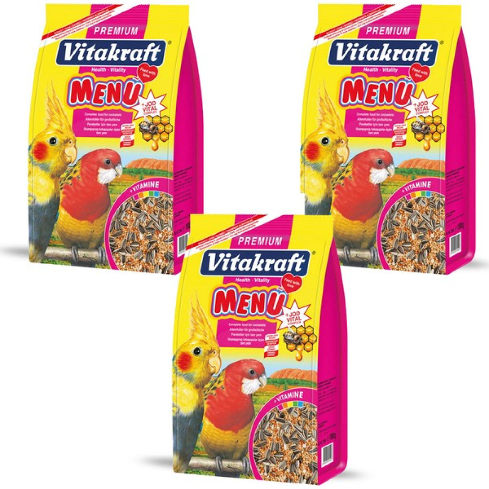 Vitakraft Menu Paraket Sultan Cennet Papağanı Yemi 1000GRX 3 Adet Evcil Hayvan Ürünleri Fiyatı