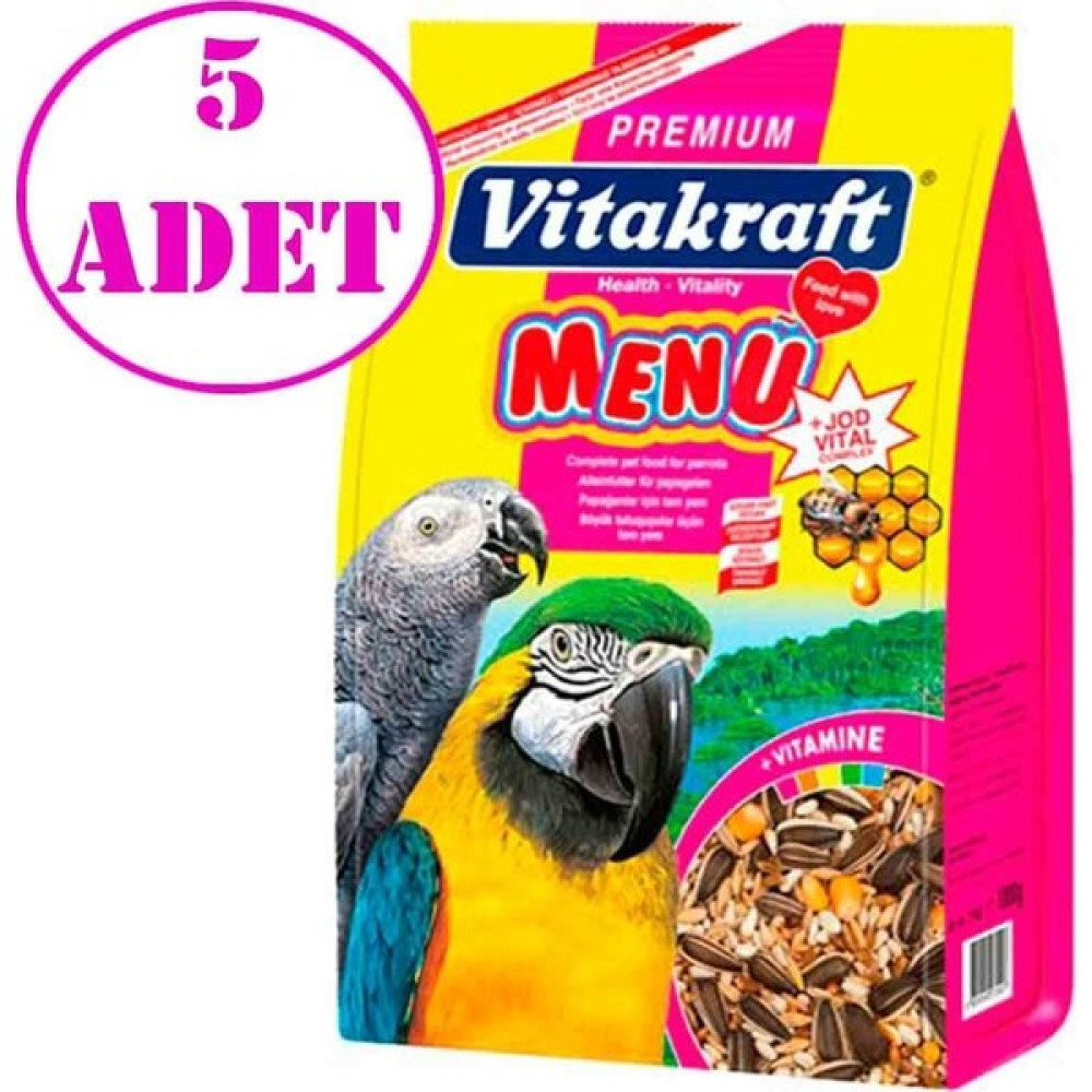 Vitakraft Menü Premium Papağan Yemi 1000 gr 5 Adet Oto Boyaları Fiyatı