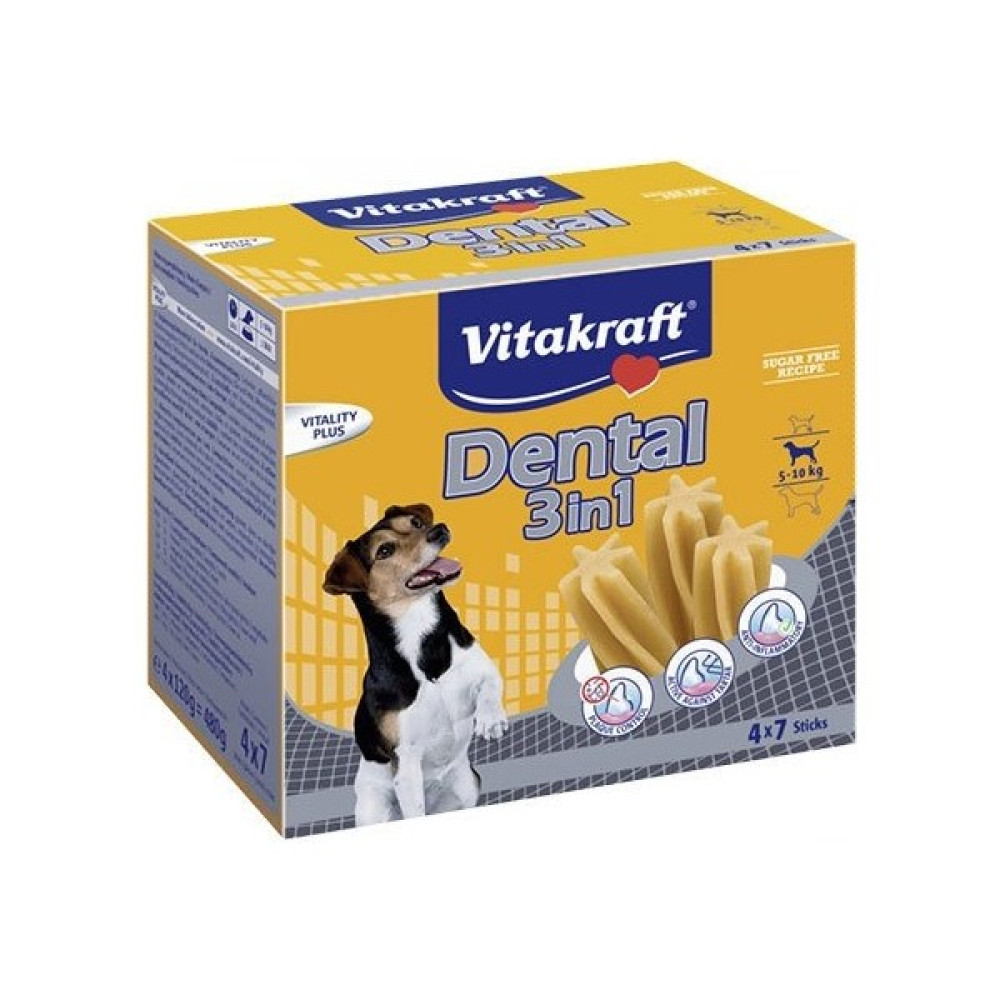 Vitakraft Mint Köpekler Için Naneli Diş Bakım 3 In 1s - 4X120 gr Evcil Hayvan Ürünleri Fiyatı