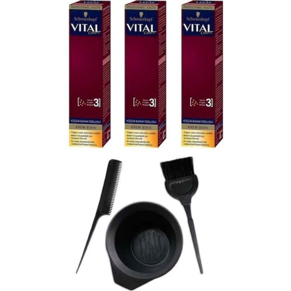 Vital Colors Tüp Boya 9-11 Yoğun Küllü Platin 3 Adet + Saç Boyama Seti Saç Boyası Fiyatı