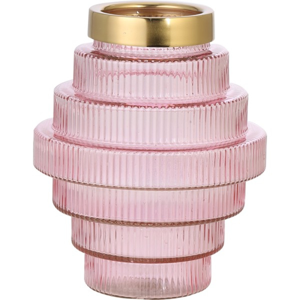 Vitale Cake Pembe Cam Vazo AK.WLT0962 - Beyaz Vazo Fiyatı