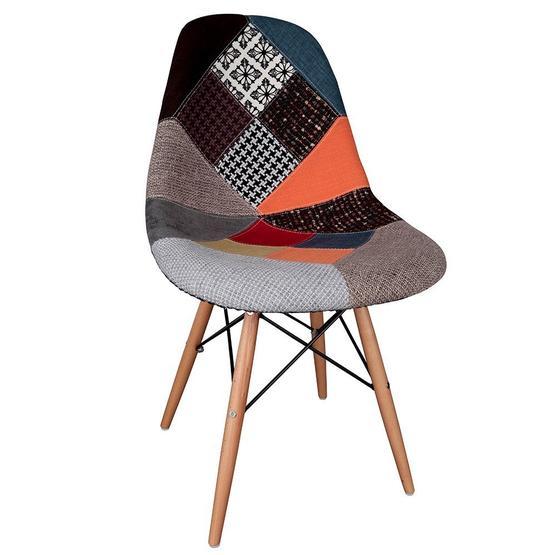 Vitale Harmony-S Patchwork Ahşap Ayaklı Sandalye Standart Sandalye Fiyatı