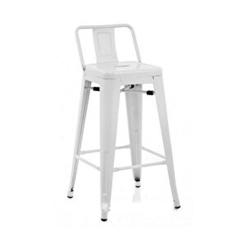 Vitale Tolix Arkalıklı Bar Sandalyesi Mat Beyaz Ms.t-5824 Wht Beyaz Bar Sandalye Fiyatı