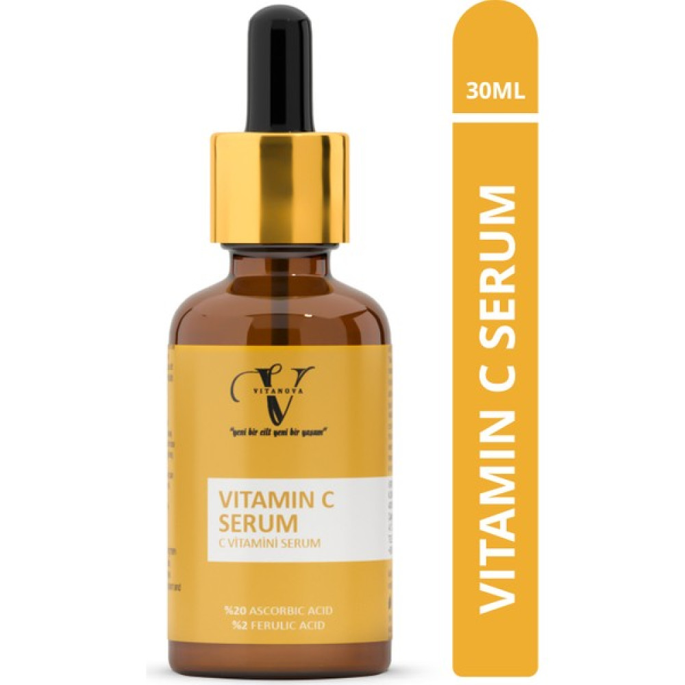 Vitanova Leke Karşıtı Cilt Aydınlatıcı C Vitamini Serum 30 ml %20 C vitamini - %2 Ferulic Acid Anti-Aging / Yaşlanma Karşıtı Fiyatı
