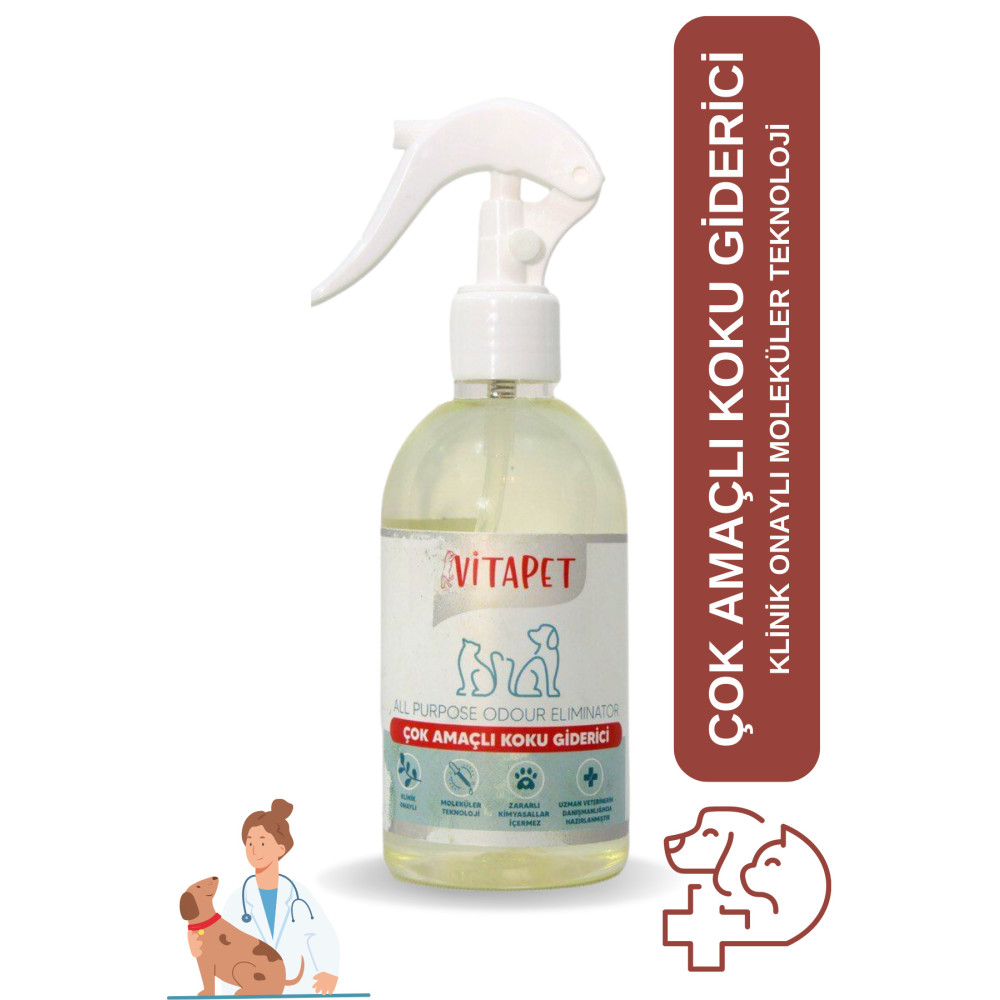 VİTAPET Kedi Köpek Koku Giderici Spray 250 ml Evcil Hayvan Ürünleri Fiyatı