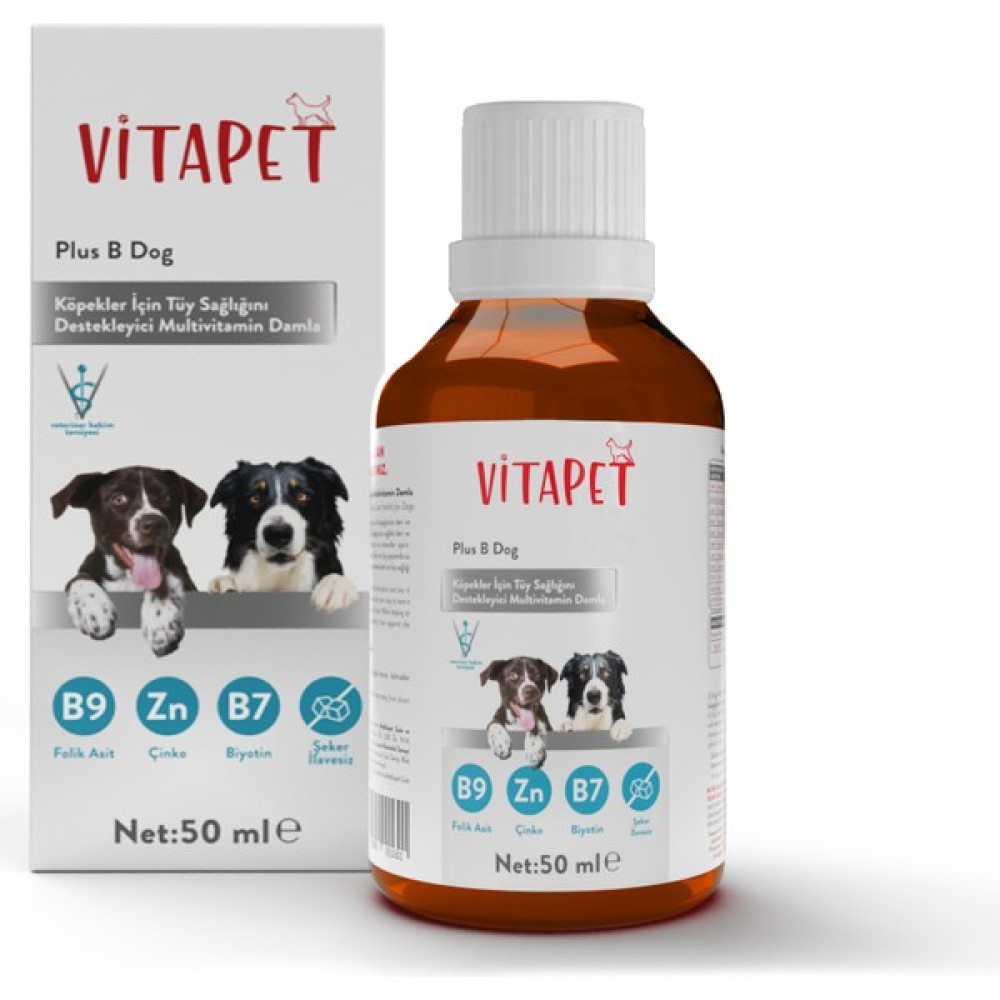 Vitapet Plus B For Dog 50 ml Köpekler Için Tüy Sağlığı Destekleyici Multivitamin Damla Evcil Hayvan Ürünleri Fiyatı