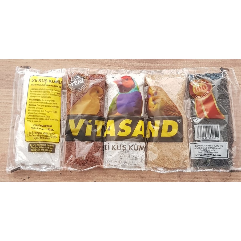 Vitasand 5'li Mix Kuş Kumu 500 gr Evcil Hayvan Ürünleri Fiyatı