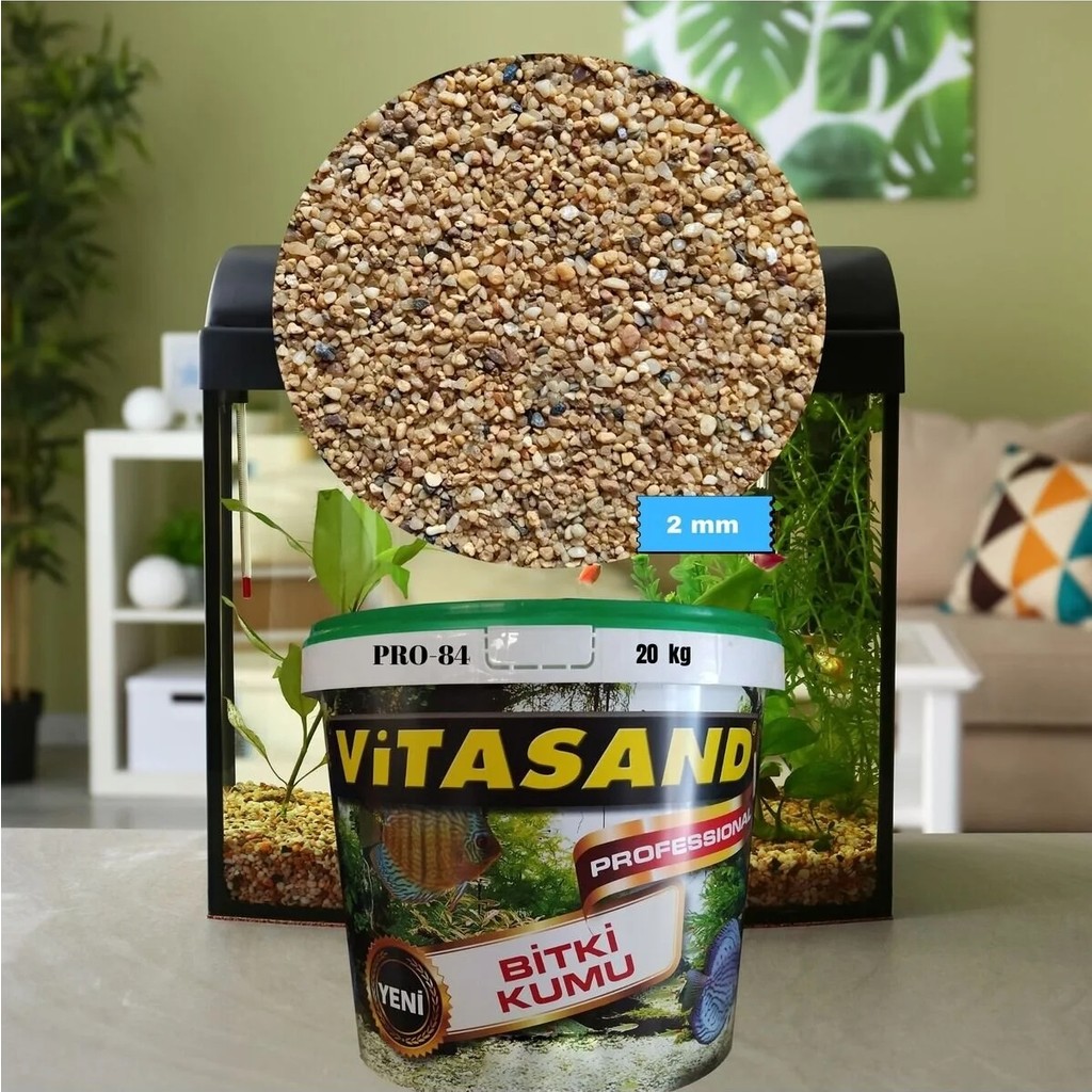 Vitasand Pro-84 2mm Dere Kumu 20 kg Akvaryum ve Bitki Kumu Evcil Hayvan Ürünleri Fiyatı