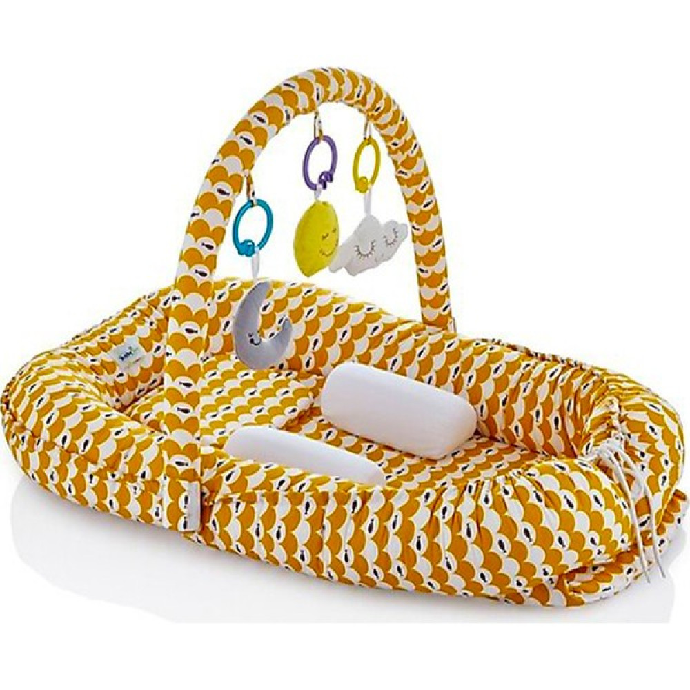 VİTASTORETR Oyuncaklı Sarı Renk Anne Baba Yanı Yatağı - 65 x 95 cm Bebek Yatağı Fiyatı
