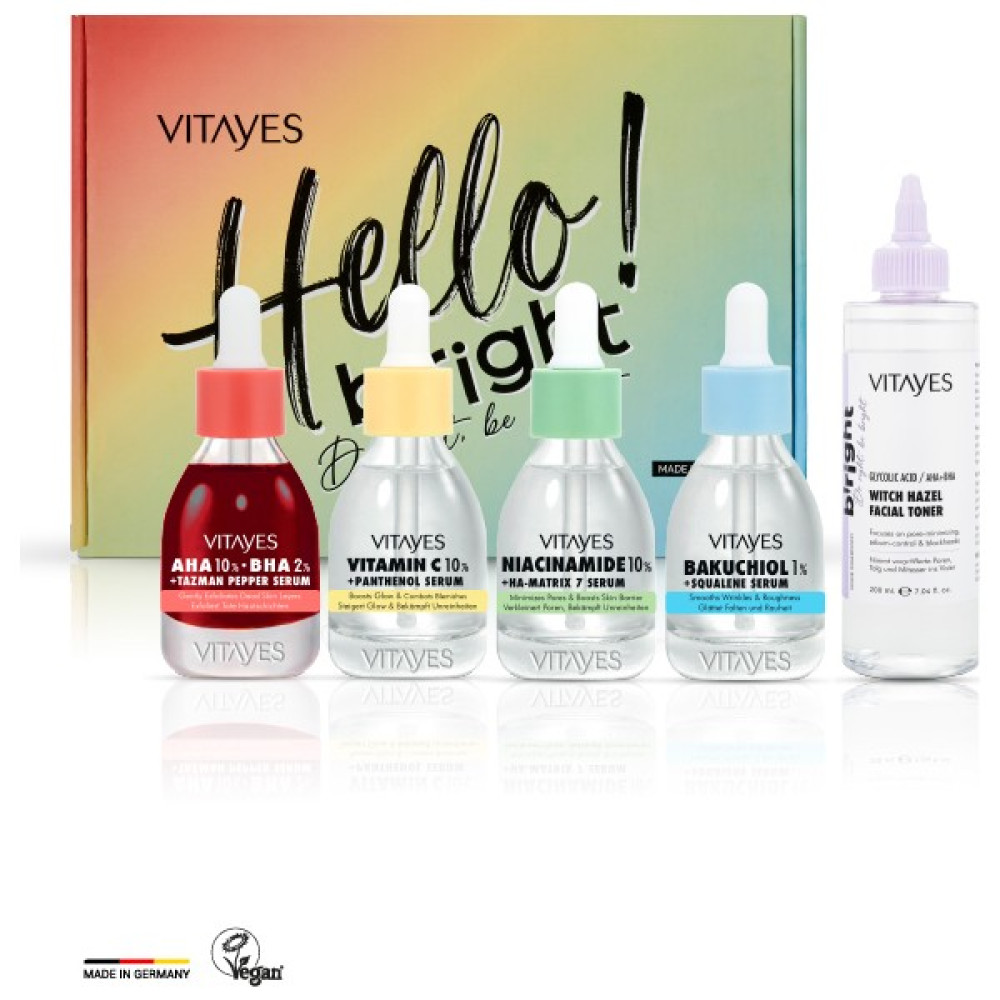 Vitayes C Vitamini %10, Aha Bha, Bakuchiol, Niacinamide Cilt Serumu, Cadı Fındığı Yüz Toniği Cilt Bakım Seti Cilt ve Yüz Bakımı Fiyatı