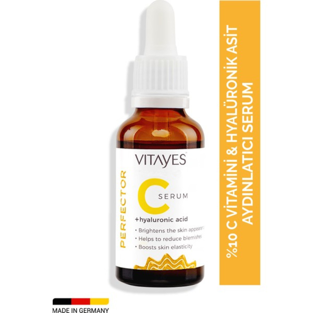 VITAYES Perfector Vitamin C + Hyaluronik Asit Aydınlatıcı Yüz Serumu 30ml Anti-Aging / Yaşlanma Karşıtı Fiyatı