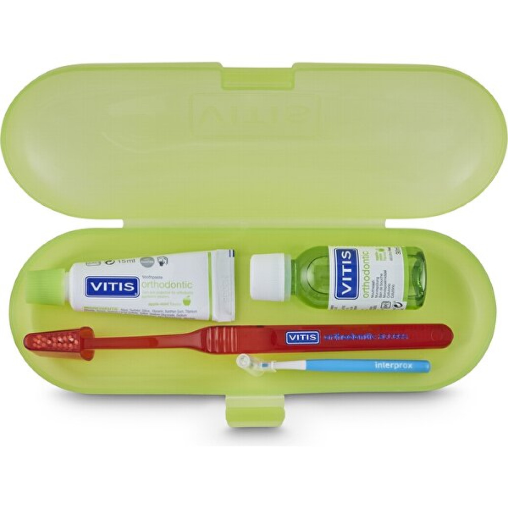 Vitis Kıt Ortho 30 ml Gargara + 15 ml Macun + Ortodontik Diş Fırçası + Interprox Plus Conic Diş Arası Fırçası Diş Fırçaları Fiyatı