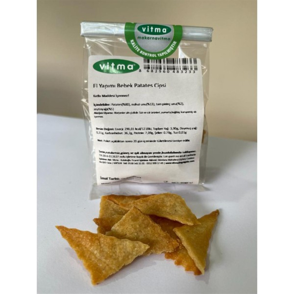 Vitma El Yapımı Bebek Patates Cipsi 60gr Bebek Beslenme Gereçleri Fiyatı