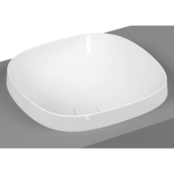 Vitra 5654B403-0016 Frame Tezgah Üstü 42 cm Beyaz Kare Lavabo