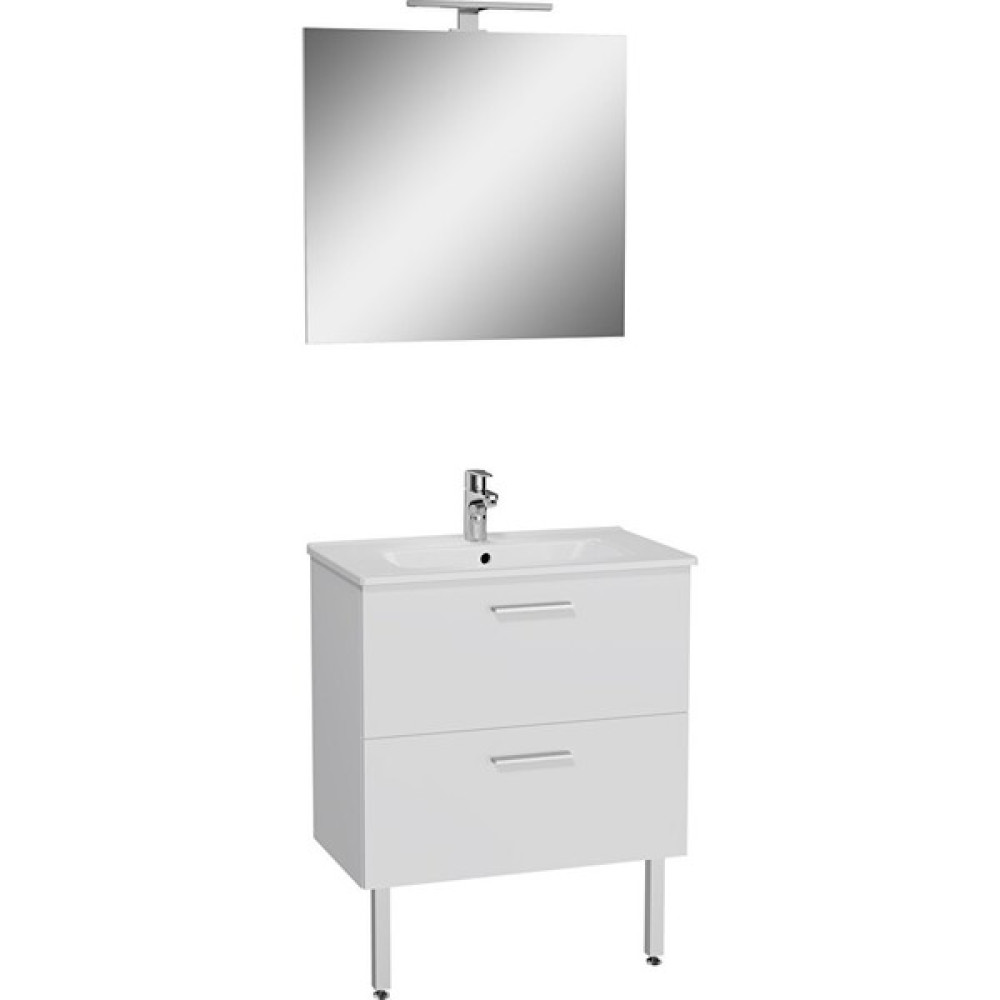 Vitra Ardea 66100 Banyo Dolabı Seti Çekmeceli, Ayaklı, 70 Cm, Parlak Beyaz Banyo Dolabı / Mobilyası Fiyatı