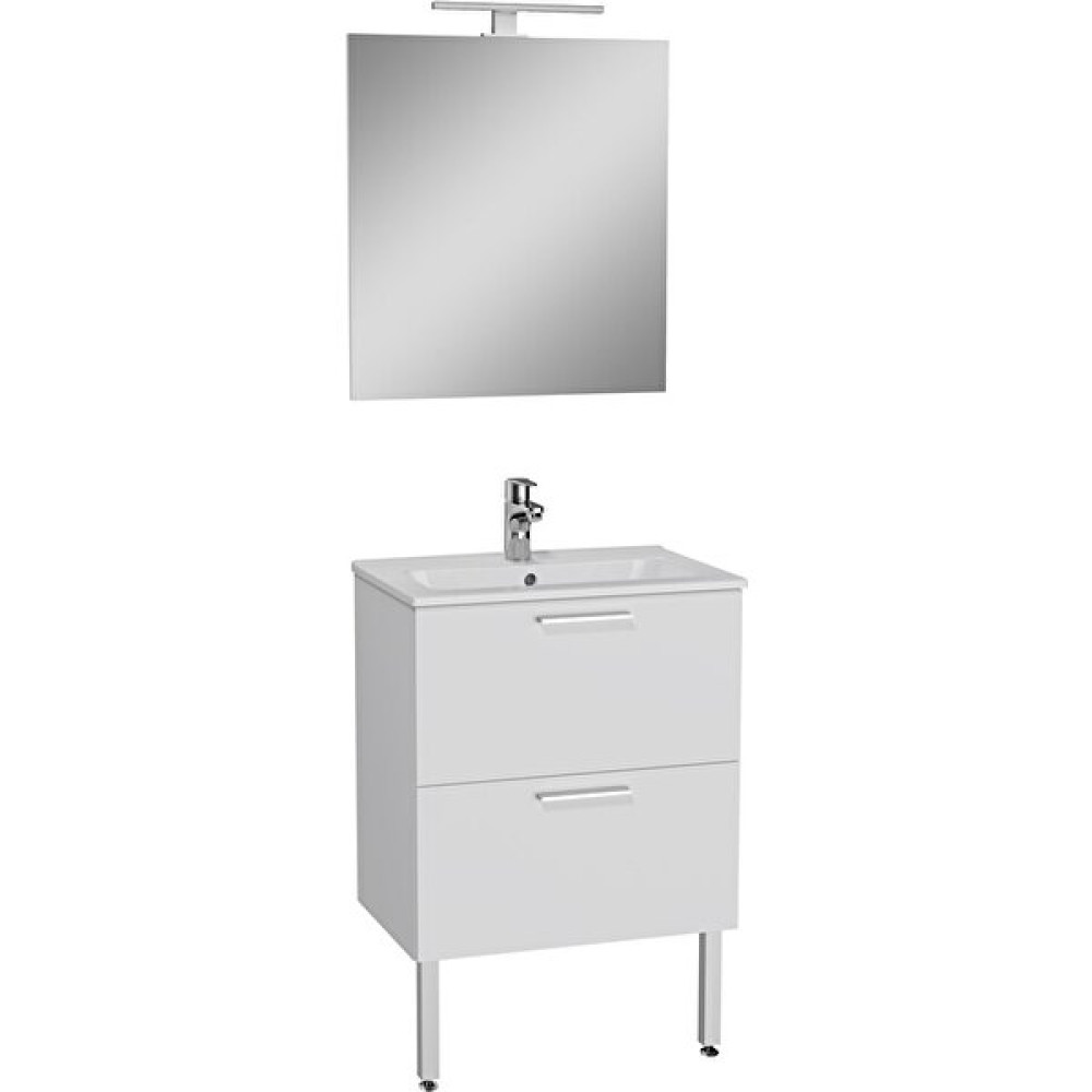 Vitra Ardea 75071 Banyo Dolabı Seti Çekmeceli, Ayaklı, 60 Cm, Parlak Beyaz Banyo Dolabı / Mobilyası Fiyatı
