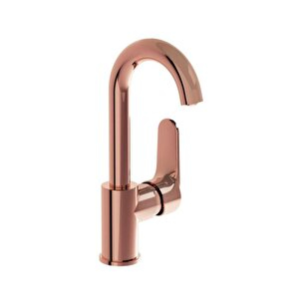 VitrA Artema Root Round Döner Borulu Lavabo Bataryası Bakır A4275426 Beyaz Bataryalar Fiyatı