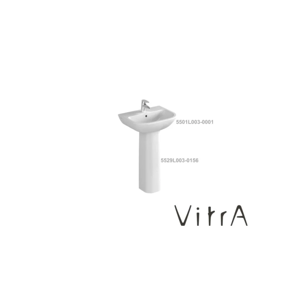 Vitra Lavabo 50 Cm 5501L003-0001, Tam Ayak 5529L003-0156 Lavabo Fiyatı