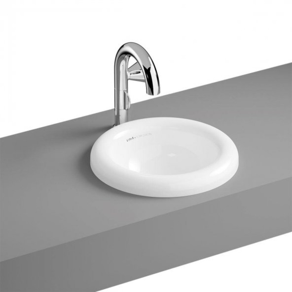 Vitra Liquid 40 Cm Beyaz Tezgah Ustu Lavabo 7311B403-0016 Lavabo Fiyatı