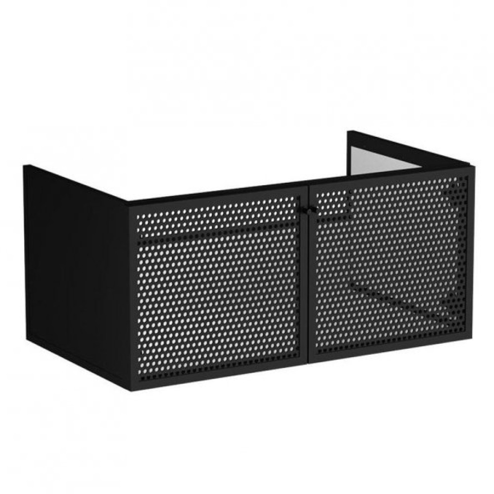 Vitra Liquid 90 Cm Siyah Metal Mesh Kapakli Banyo Dolabi Lavabo Unitesi 66740 Banyo Dolabı / Mobilyası Fiyatı