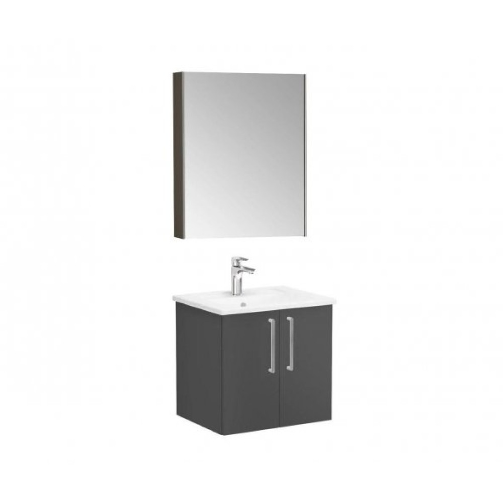 Vitra Root Flat 60 Cm Mat Firtina Gri Kapakli Banyo Dolabi Takimi Banyo Dolabı / Mobilyası Fiyatı