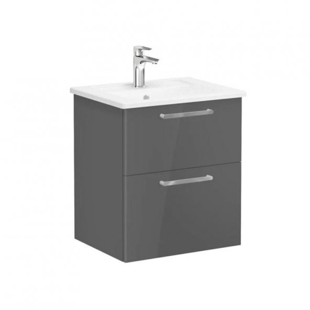 Vitra Root Flat 65 Cm Parlak Antrasit Cekmeceli Banyo Dolabi Alt Modul Lavabo 66292 Banyo Dolabı / Mobilyası Fiyatı