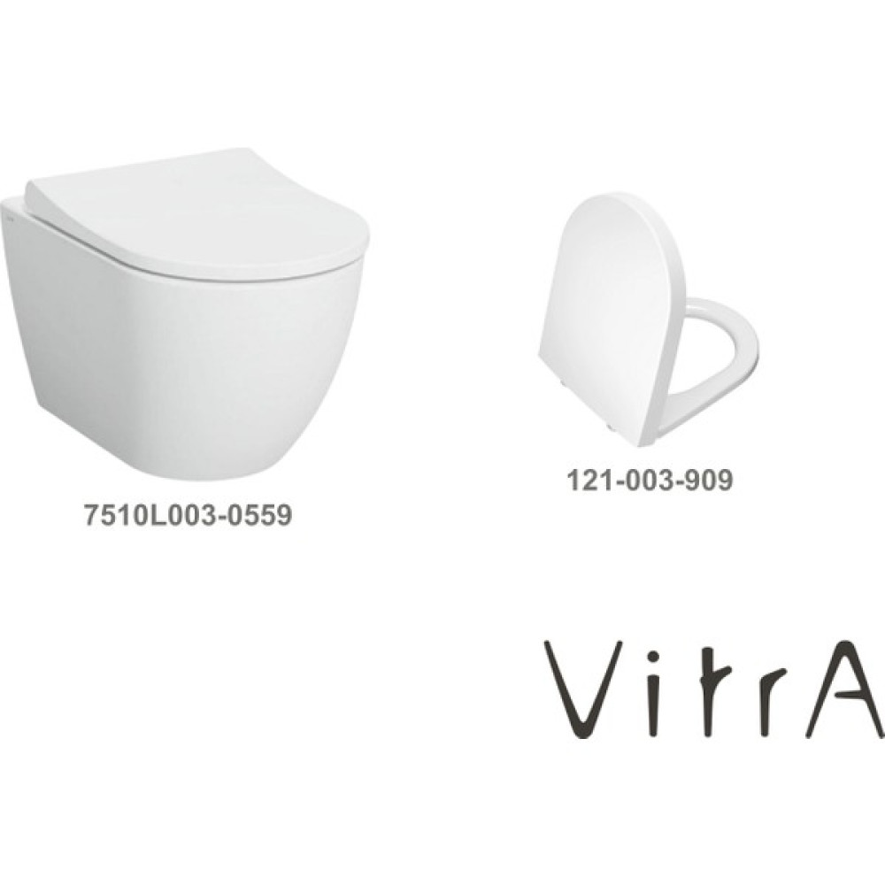 Vitra S60 Smooth Flush Asma Klozet 7510L003-0559, Vitra Unıversal 2 Soft Klozet Kapağı 121-003-909 - Beyaz Oto Boyaları Fiyatı