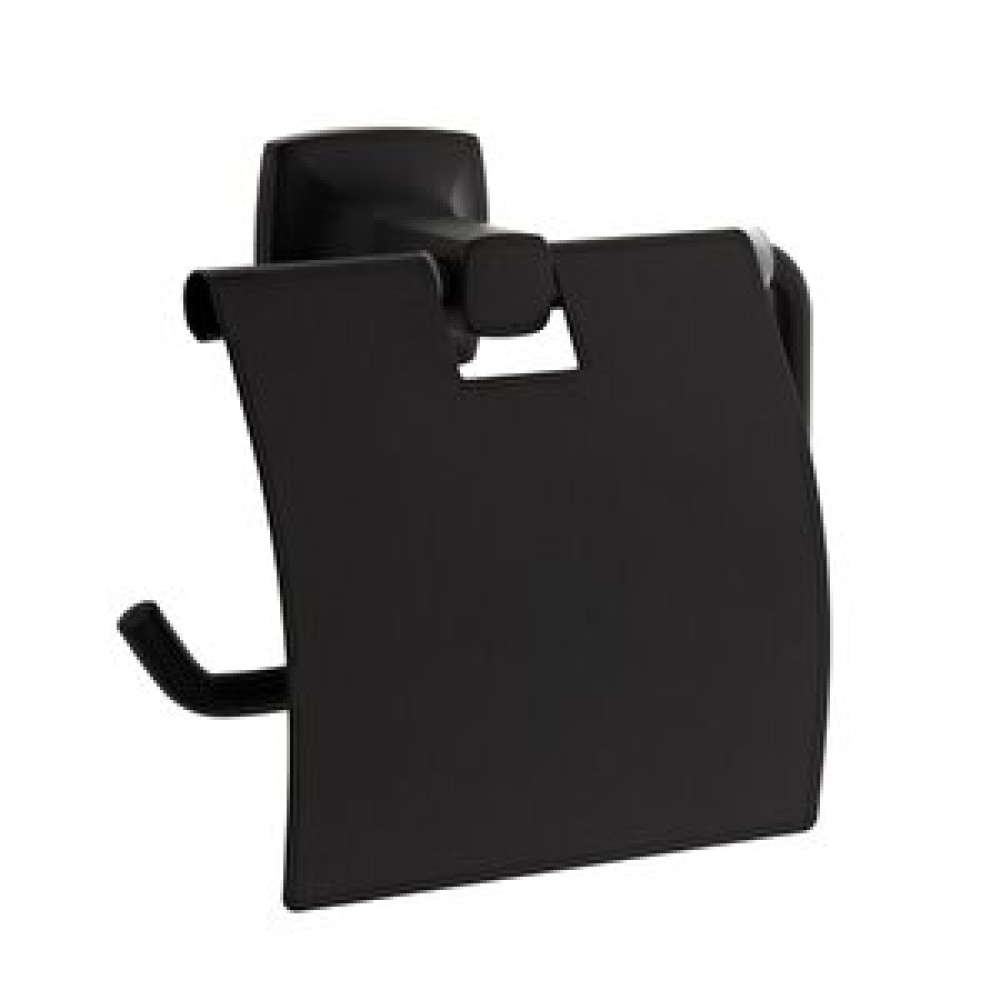 VitrA Vitra Base 400 A4412336 Tuvalet Kağıtlığı Kapaklı, Mat Siyah Tuvalet Kağıtlığı Fiyatı